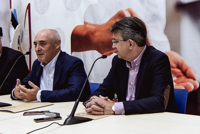 Juan Martínez Majo, junto al presidente del Consejo Regulador, Rafael Blanco