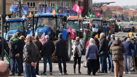 Imagen, de archivo, de una tractorada en 2022