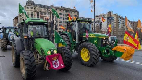 El campo leon&eacute;s clama en la capital contra el acuerdo de Mercosur. Imagen: iLe&oacute;n.com