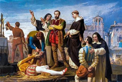 Ejecución de los comuneros de Castilla, del romántico Antonio Gisbert