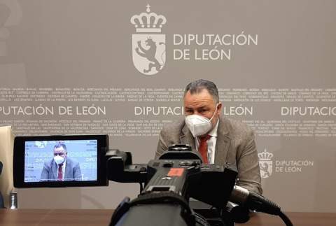 Eduardo Morán, este viernes, presentando las novedades del Plan de Cooperación 2022