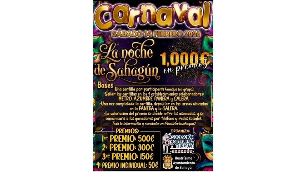La hosteler&iacute;a de Sahag&uacute;n se al&iacute;a para repartir 1.000 euros en premios a ritmo de carnaval