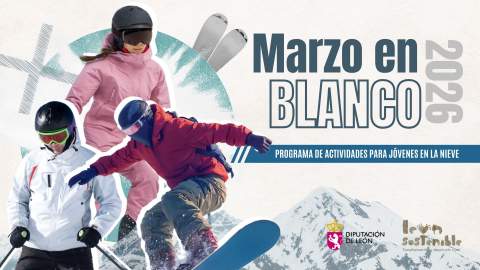 La Diputación convoca una nueva edición de 'Marzo en blanco' para aprender esquí y snow