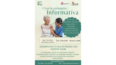 Charla informativa sobre servicios asistenciales para el envejecimiento en el hogar