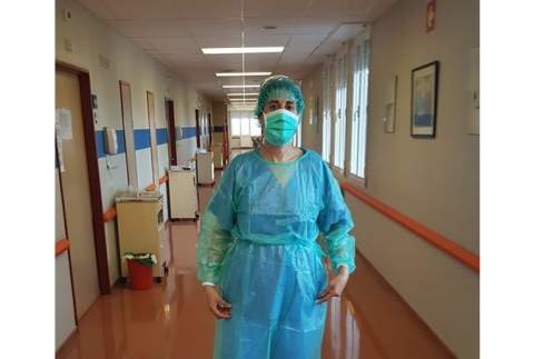 La sahagunense Rocío de Prado es enfermera en el Hospital Monte San Isidro de León