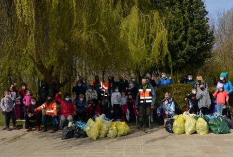 Foto de familia del equipo de voluntarios