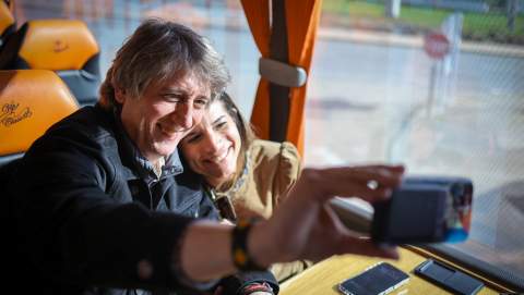 Acto público en Sahagún del candidato del PSOE a la Presidencia de la Junta