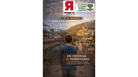 Las plazas de los pueblos acogen este martes concentraciones contra la despoblación