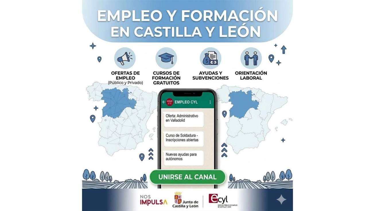 La Junta activa un canal oficial de WhatsApp para difundir ofertas laborales p&uacute;blicas y privadas