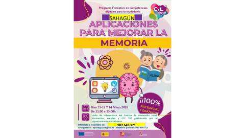 Taller sobre aplicaciones para el entrenamiento cognitivo y la agilidad mental en Sahagún