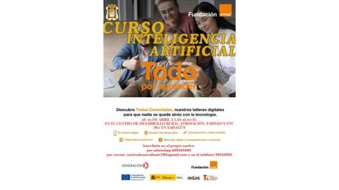 Sahagún y la Fundación Orange se alían para iniciar a la población en el uso de la Inteligencia Artificial