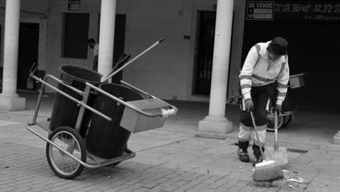 Trabajadores del Ayuntamiento de Sahagún. Imagen de archivo