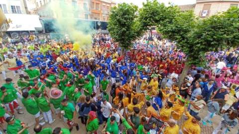 Chupinazo de fiestas. Imagen de archivo