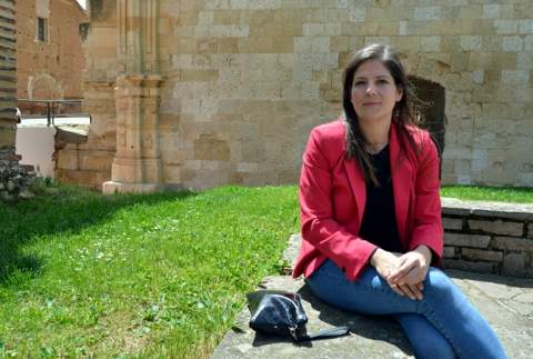 La alcaldesa de Sahagún, Paula Conde