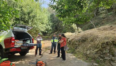 La diputada de Transición Ecológica, Lucía Osorio, visitó recientemente una de estas cuadrillas en Langre, Berlanga del Bierzo