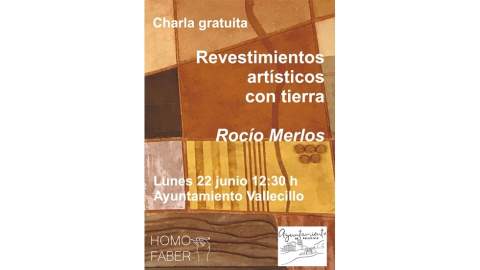 Una ponencia abierta al público inaugura las jornadas formativas sobre revestimientos artísticos sostenibles en Vallecillo