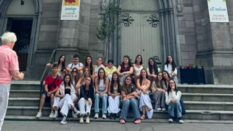 El IES de Sahagún difunde el patrimonio jacobeo de la comarca en Dublín