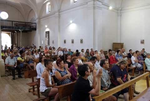 Momento de la reunión del sábado en Villaverde