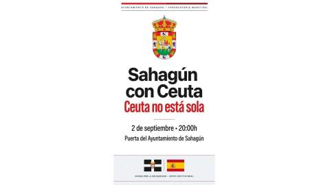 Sahagún se concentra en apoyo a Ceuta
