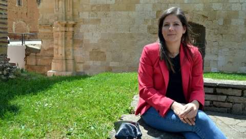 La alcaldesa de Sahagún, Paula Conde