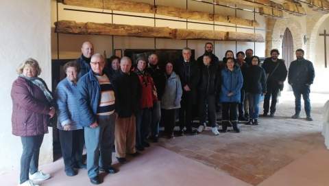 Foto de familia en el futuro Centro de Interpretación del Artesonado de Vallecillo